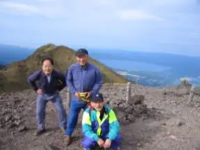 秋田駒ヶ岳頂上にて 秋田駒ヶ岳頂上にて