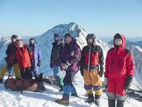 無念の北岳をバックに 無念の北岳をバックに