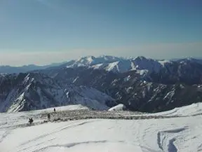 塩見岳から荒川三山 塩見岳から荒川三山